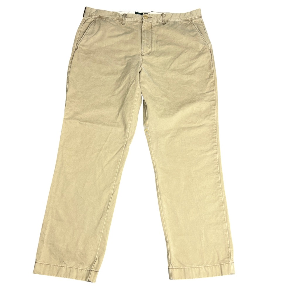J.Crew Always 770 Straight Fit Chino Pants Mens 36x30 Khaki Cotton Trousers